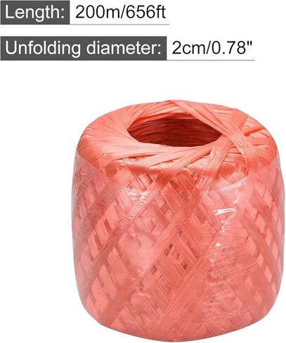 MECCANIXITY Polyester Nylon Plastic Rope Twine Household Bundled for Packing Gardening Craft,200m Length,3color Pack of 3 in Saudi Arabia