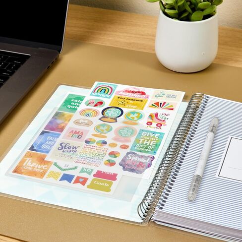 جيوب زاوية Avery، مقاس 15.24 سم × 15.24 سم، جيوب شفافة للمخططين وأجهزة الكمبيوتر المحمولة، جيبان لاصقان إجمالي (73715) in Kuwait