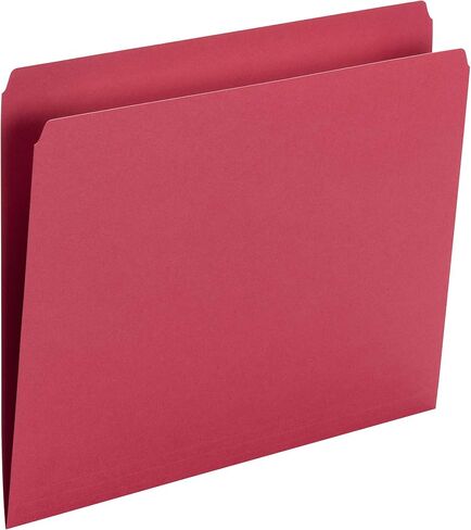 Smead File Folder, Straight-Cut Tab, Letter Size, Blue, 100 per Box (10935) in Saudi Arabia
