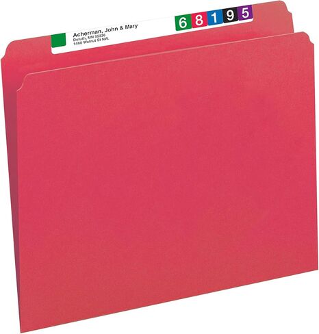 Smead File Folder, Straight-Cut Tab, Letter Size, Blue, 100 per Box (10935) in Saudi Arabia