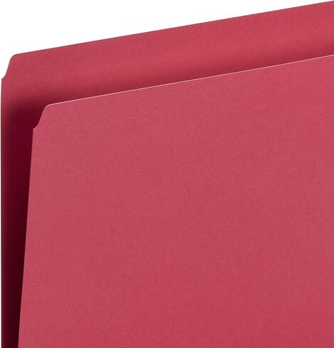 Smead File Folder, Straight-Cut Tab, Letter Size, Blue, 100 per Box (10935) in Saudi Arabia
