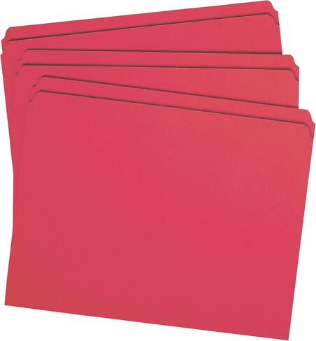 Smead File Folder, Straight-Cut Tab, Letter Size, Blue, 100 per Box (10935) in Saudi Arabia