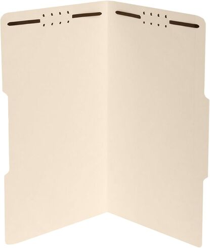 50 Legal Size 1/3 Cut Fastener File Folders - Reinforced Top Tab - Durable 2 Prongs Designed to Organize Standard Legal and Medical Files, Law Office Reports - Legal Size, Manila, 50 Pack in Saudi Arabia