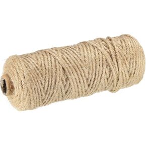 MECCANIXITY Jute Twine 2MMx50M, 164 Feet Long Brown Twine Rope for Crafts, Gift Wrapping, Packing, Gardening, and Wedding Decor in Saudi Arabia