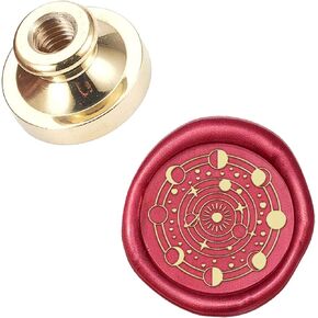 CRASPIRE Crescent Moon and Sun Wax Seal Stamp Head Olny Clouds Sealing Stamp Head No Handle 25mm Removable Brass Stamp for Wedding Invitations Envelopes Craft Adhesive Waxing Card Making Christmas in Saudi Arabia