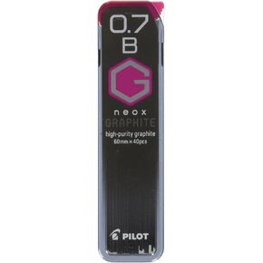 Pilot Mechanical Pencil Lead Neox Graphite 0.7mm, 2B, 40 Leads (HRF7G-20-2B)
