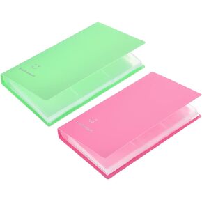 YOKIVE 2 Pcs Business Card Holder, Card Holder with Large Capacity Keep Card Neat, Great for Office, Business Trip (Light Blue, Blue, 240 Pockets) in Kuwait