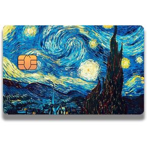 Credit and Debit Card Sticker Film, Van Gogh Starry Night, Ultra Resistant - Lupe World in Saudi Arabia