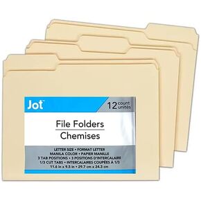 Jot Manilla Folders, File folders, 12 Count in Saudi Arabia