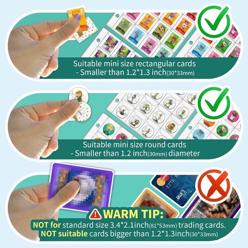 SENCAI 520 Game Mini Cards Binder Holder For Amiibo Animal Crossing Splatoon Zelda Nintendo Switch Cards NFC small Tags Cute Organizer Leather zipper Storage Book, Characters Equipment Coins Collector in Saudi Arabia