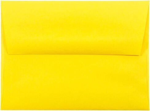 JAM PAPER #10 مظاريف ملونة للأعمال - 4 1/8 × 9 1/2 - أصفر معاد تدويره - 50/عبوة in Kuwait
