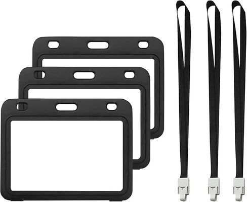 Card Protector,4 X 3 inches Waterproof Plastic Card Holder Keeps Your Name Tag, Key Card, Driver’s License, or Badgecard Protector .3PCS in Saudi Arabia