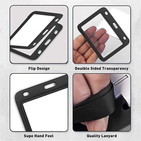 Card Protector,4 X 3 inches Waterproof Plastic Card Holder Keeps Your Name Tag, Key Card, Driver’s License, or Badgecard Protector .3PCS in Saudi Arabia