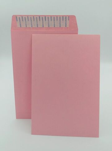 100 Minas Envelope 6" x 9" Catalog Envelopes, Peel & Seal Flap, Sturdy 24lb. Paper, 100 Count (Pink) in Saudi Arabia