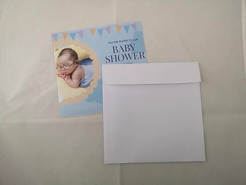 WINPAQ 6 x 6 Square Envelope, 70lb White, Peel and Seal (100 counts/Pack) – Perfect for Invitation, Photo & Birthday Card in Kuwait