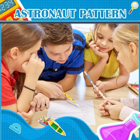 48 Pcs Welcome Back to School Pencils First Day of School Pencils with Eraser Fun Holiday Pencils Motivational Cute Pencils for Children Students School Elements Stationery Party Reward Supplies in Saudi Arabia