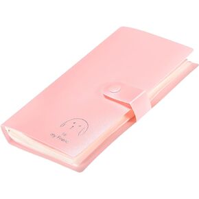 YOKIVE Business Card Holder, Pocket Business Card Cases Portable Plastic Keep Card Tidy, Great for Office, Home (Pink, 7.56-Inch) in Saudi Arabia