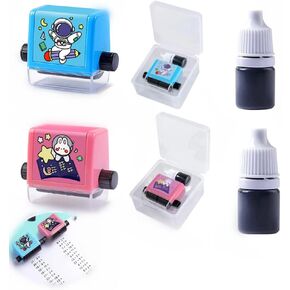 إضافة الطوابع الرقمية الأسطوانية وطرح الطوابع الرقمية المتدحرجة، مناسبة للوازم المدرسية لرياض الأطفال مع زجاجتين من الحبر (''الإضافة والطرح والضرب والقسمة'') (القسم، الأزرق) in Kuwait