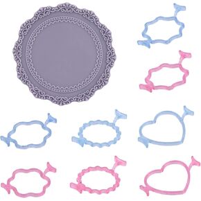 قوالب ختم الشمع من الراتنج على شكل قلب زهرة مستديرة لختم ختم الشمع مقاس 1 بوصة، حصيرة إزالة الشعر من السيليكون، لاصقة يدوية، ختم دعوة على شكل مغلف (الحجم: المجموعة) in Kuwait