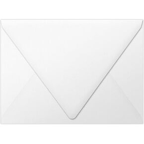 LUXPaper A7 Contour Flap Invitation Envelopes | 5 1/4" x 7 1/4" | White | 80lb. Text | 100% Recycled | 50 Qty in Saudi Arabia