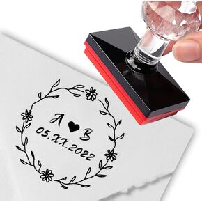 Custom Stamp Personalized Stamp Laurel Leaves Create Your Own Handmade Custom Labels Ink Stamps Clothing Tags in Saudi Arabia