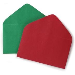 3419410 Christmas Enclosure Card #63 Envelopes 2 1/2" X 4 1/2" Gift Supplies- 50 Pack Red & Green in Kuwait