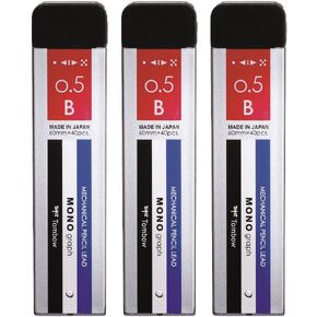 Tombow ECG-320 Monograph MG Mechanical Pencil Lead, 0.5 B, 3 Pieces in Saudi Arabia