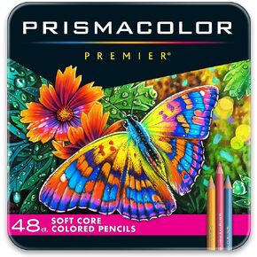 Prismacolor Premier Colored Pencils, Soft Core, Assorted Colors, 48 Count - Durable, Vibrant, Ultra-Smooth, Adult Coloring, Drawing, Sketching, Arts & Crafts in Saudi Arabia