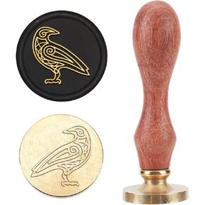 Bird Flower Wax Seal Stamp Vintage Birds Flower Sealing Wax Stamp 30mm Removable Durable Brass Seal Head Classical Seal Stamp for Envelope Invitation Gift DIY Decoration in Saudi Arabia