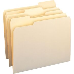 Office Depot File Folders, 1/3 Cut, Letter Size, Manila, Pack of 250, 645927 in Saudi Arabia