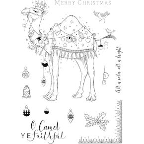 Creative Expressions Pink Ink Designs 6''X8'' Clear Stamp Set-O Camel Ye Faithful -PI177 in Saudi Arabia