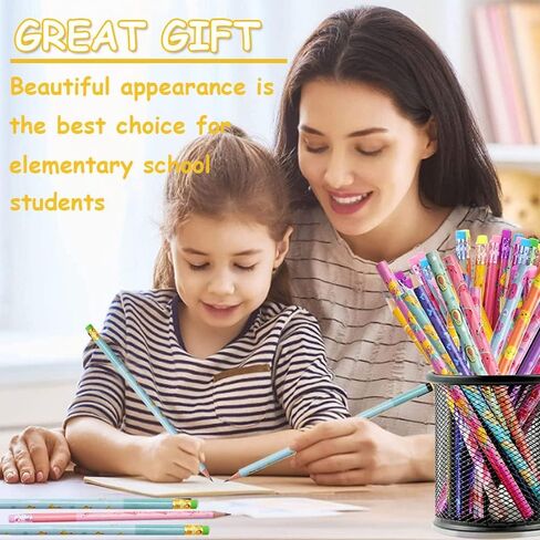 اقلام رصاص معطرة للاطفال من جيه كيو اس اس اتش اكس بي، اقلام رصاص معطرة للاطفال مع محايات، اقلام رصاص اتش بي بتصميم فاكهة وجرافيت لمستلزمات القرطاسية المدرسية والحفلات والمكافآت in Kuwait