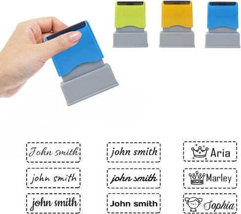 Personalized Name Stamp Letter Teacher Leader Signature Child Cloths Contract Selfing-Inking Stamp Business Stamps in Saudi Arabia