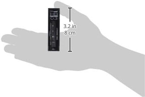 uni ميكانيكية القلم الرصاص hi-uni 0.5 ملم ، 2h ، مقاس 60 x 40 ملم (hu053002h) in Kuwait