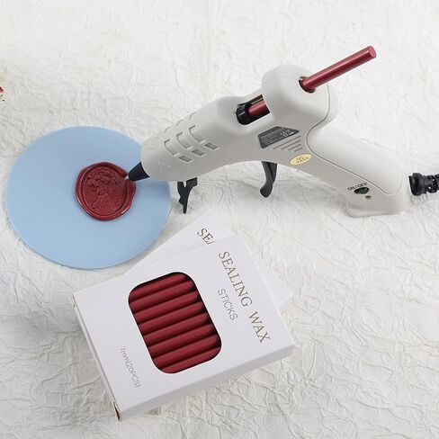 Sealing Wax Sticks Gun Hot Melting Glue Gun for Mini Size Wax Seal Sticks Great Tool For DIY Wax Seals Wxa Seal Stamp (MINI WAX GUN) in Kuwait