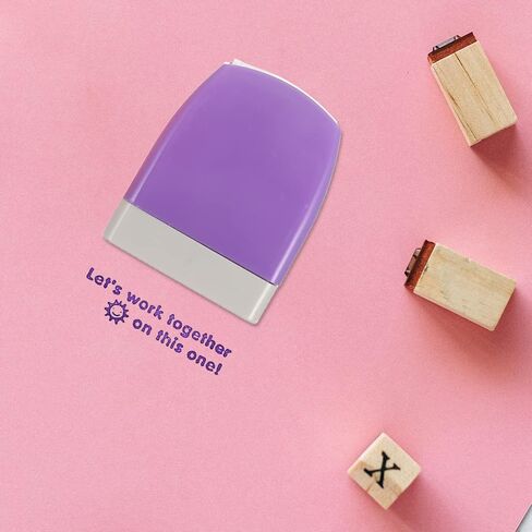 Teacher Supplies Self- Inking Stamp Set 8pcs Motivation Encourage Stamp Classroom Homework Grading Stamp Reward Stamp Birthday Party Favors Returns in Saudi Arabia