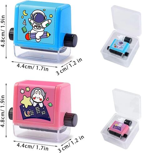 إضافة الطوابع الرقمية الأسطوانية وطرح الطوابع الرقمية المتدحرجة، مناسبة للوازم المدرسية لرياض الأطفال مع زجاجتين من الحبر (''الإضافة والطرح والضرب والقسمة'') (القسم، الأزرق) in Kuwait