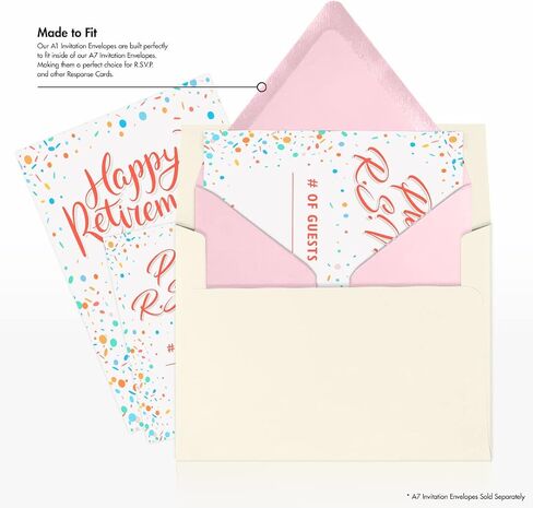 مغلفات دعوة LUXPaper 4Bar A1 كونتور فلاب | 3 5/8 بوصة × 5 1/8 بوصة | كاندي بينك | 80 رطل. نص | 50 الكمية in Saudi Arabia