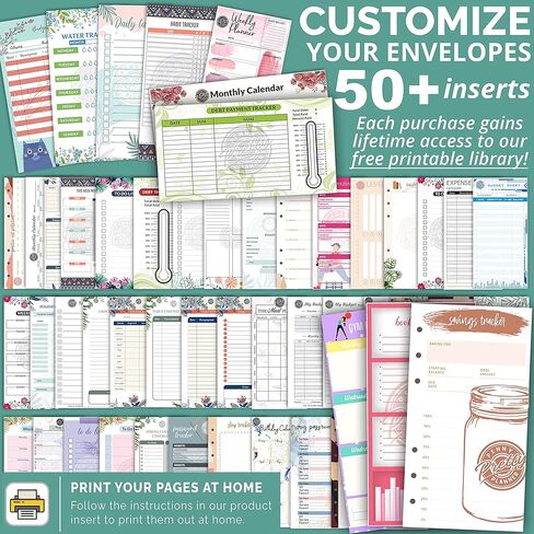 70 ملصق نظام مظاريف نقدية - تستخدم على مظاريف النقدية لوضع الميزانية ، مظاريف النقدية A6 ، محفظة ظرف نقدي مظاريف ميزانية ، ملصقات مخطط الميزانية ، مغلفات المال للنقود | جريء in Kuwait