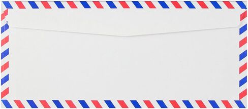 JAM PAPER #10 مظاريف البريد الجوي - 4 1/8 × 9 1/2 - أبيض - 50/عبوة in Saudi Arabia