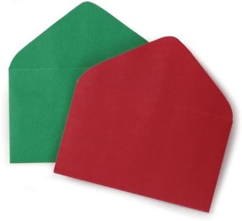3419410 Christmas Enclosure Card #63 Envelopes 2 1/2" X 4 1/2" Gift Supplies- 50 Pack Red & Green in Saudi Arabia