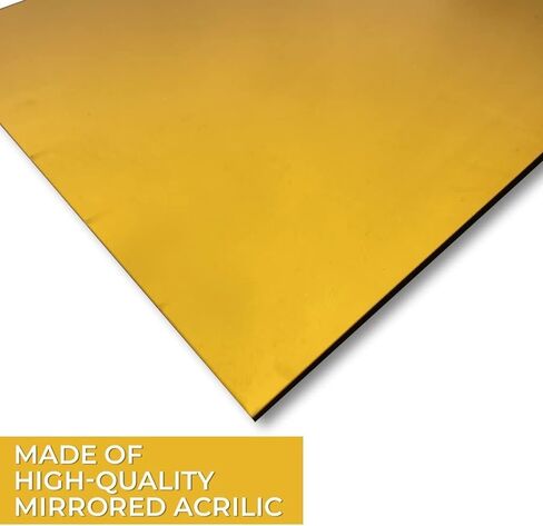 YARRD 6PCS 12x12 Acrylic Mirror Sheet Mirror Cast Acrylic Plexiglass Sheets with Film Masking for Design DIY Adhesive Sheets for Craft in Saudi Arabia