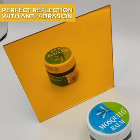YARRD 6PCS 12x12 Acrylic Mirror Sheet Mirror Cast Acrylic Plexiglass Sheets with Film Masking for Design DIY Adhesive Sheets for Craft in Saudi Arabia