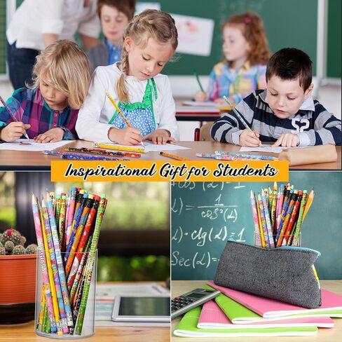 Funrous 200 Pcs Happy Birthday Pencils for Students Bulk Colorful Pencils with Top Erasers for Teachers Classrooms Reward Kids Birthday Party Supplies Gifts, 10 Assorted Style in Saudi Arabia