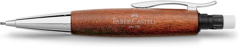 Faber Castell 138382 Emotion Mechanical Pencil, Wood & Chrome, Pear Tree, Brown, 0.06 inches (1.4 mm), Genuine Import in Saudi Arabia
