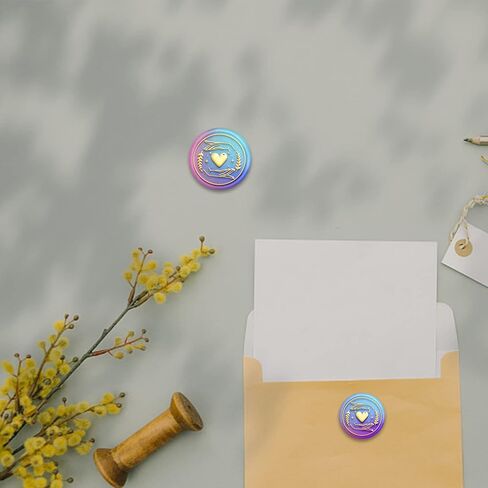 MAYJOYDIY القمر الأخت ختم الشمع ختم فتاة ختم الشمع طوابع سوينغ ستار نمط 30 مم رأس نحاسي قابل للإزالة حجم محمول لتزيين عيد الميلاد المغلف الختم in Kuwait