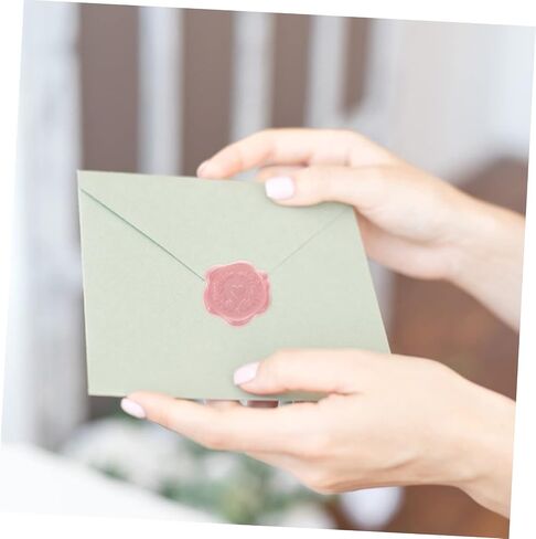 SEWACC 50pcs Sealing Wax Wax Label Sticker Labels Wedding Invitations Sticker Wax Seal Stamp Stickers Lacquer Wax Sealing Sticker Self-Adhesive Stamp Seal Self-Adhesive Seal Wedding Cards in Saudi Arabia