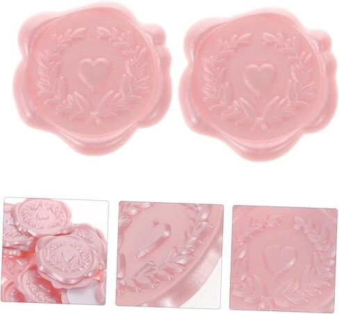 SEWACC 50pcs Sealing Wax Wax Label Sticker Labels Wedding Invitations Sticker Wax Seal Stamp Stickers Lacquer Wax Sealing Sticker Self-Adhesive Stamp Seal Self-Adhesive Seal Wedding Cards in Saudi Arabia