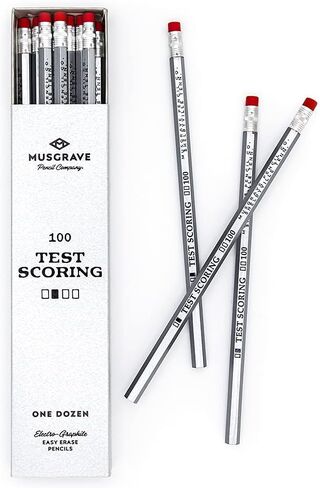 قلم رصاص سداسي بغلاف خشبي 100 من تيست سكورينج 100 | 12 قطعة كومباني "مسكرايف" للاقلام الرصاص in Kuwait