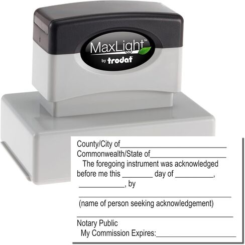 Arkansas Notary Stamp Kit with MaxLight Pre-Inked Stamps, Press and Print, Includes Book, Stamp and Ack Stamp, Notary Supplies Arkansas in Kuwait